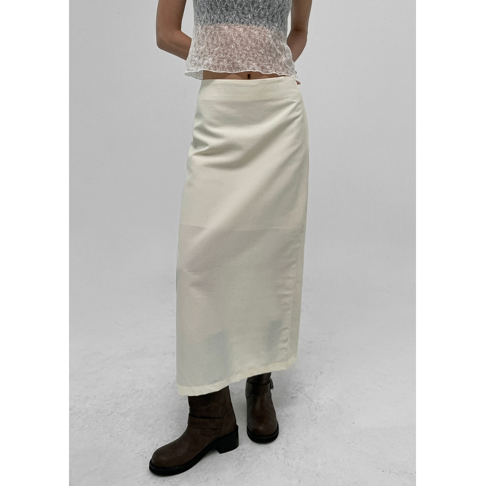 BLACK UP [MADE] ブレンドナイロンロングスカート