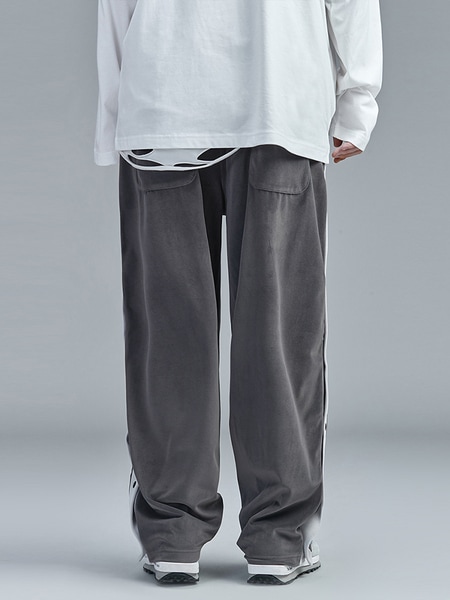 ヒップホップスポーツサイドシームパッチワークルーズスウェットパンツ 9,142円