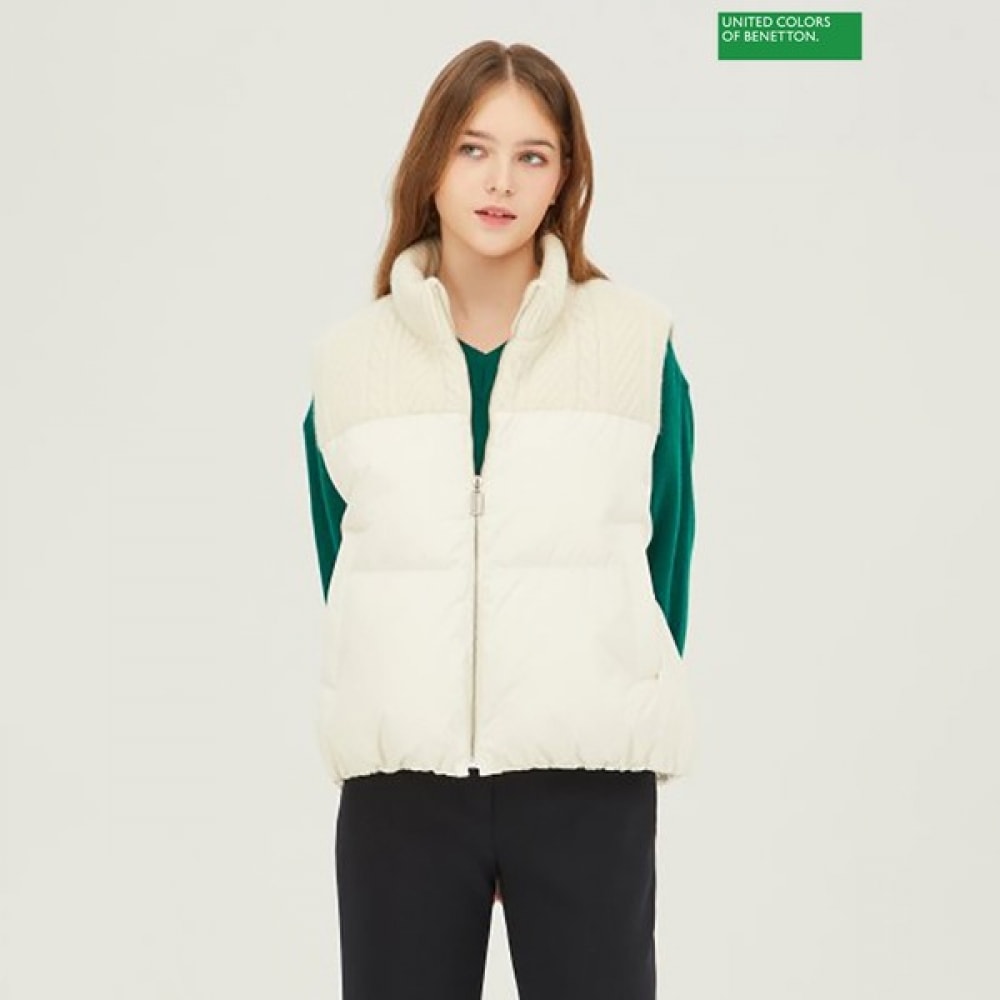 (ベネトン) ベネトンぬいぐるみニットベストグースパディング BAPDA2461_IV