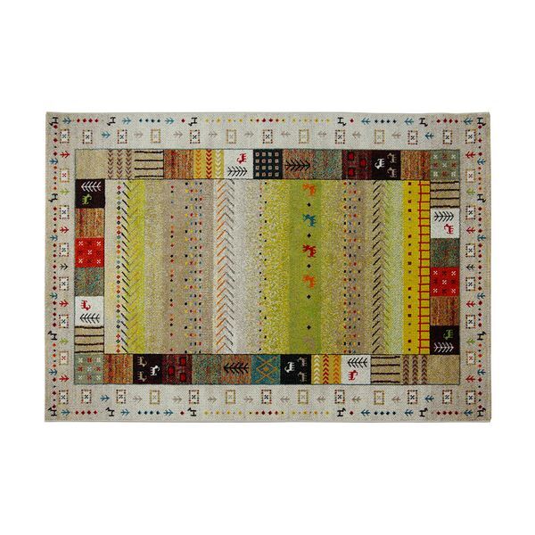 1320370140401 イビサ カーペット 絨毯 ウィルトン織 ラグ ギャベ柄 トルコ製アイボリー 160×230cm メーカー直送