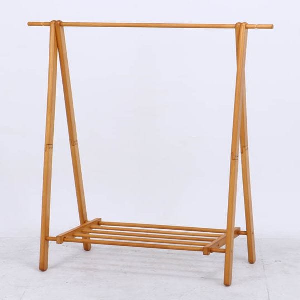 木製ハンガー ジョイント 約幅100cm AP NA ナチュラル 組立品