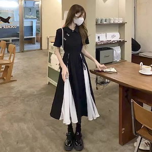 ロングワンピース 春きれいめ 着痩せ オシャレ大人 ワンピース [安値で売る] レディース