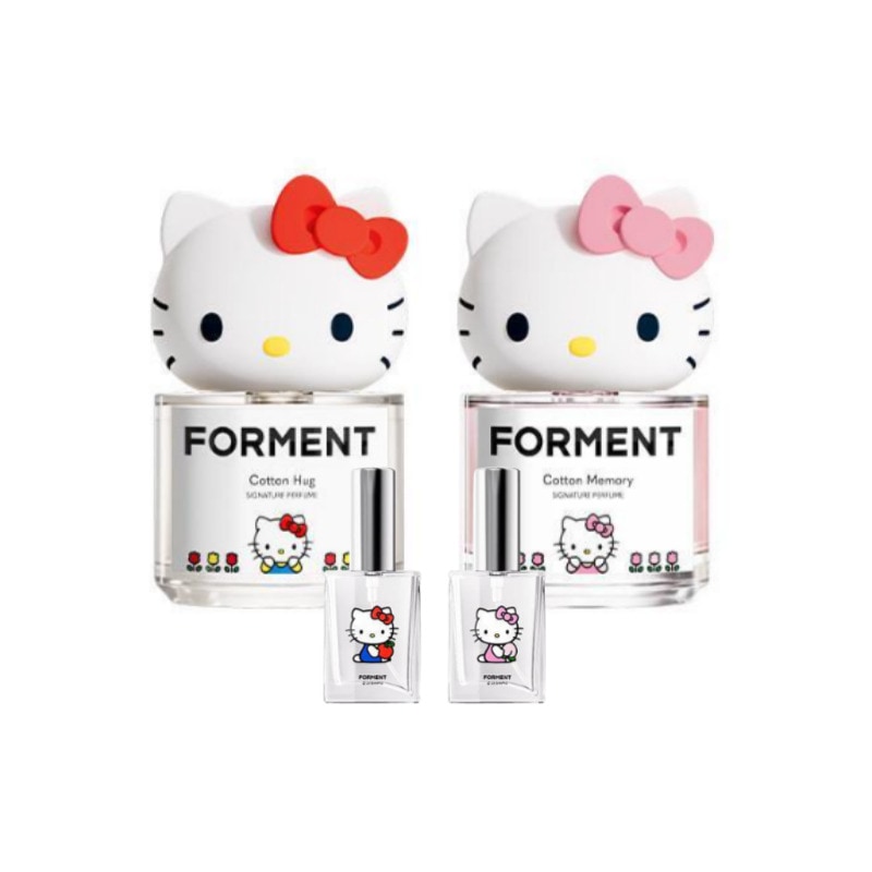 【ハローキティ】[ミニチュアパフューム 空き瓶 贈呈] シグネチャーパフューム 50ml / コットンハグ / コットンメモリー