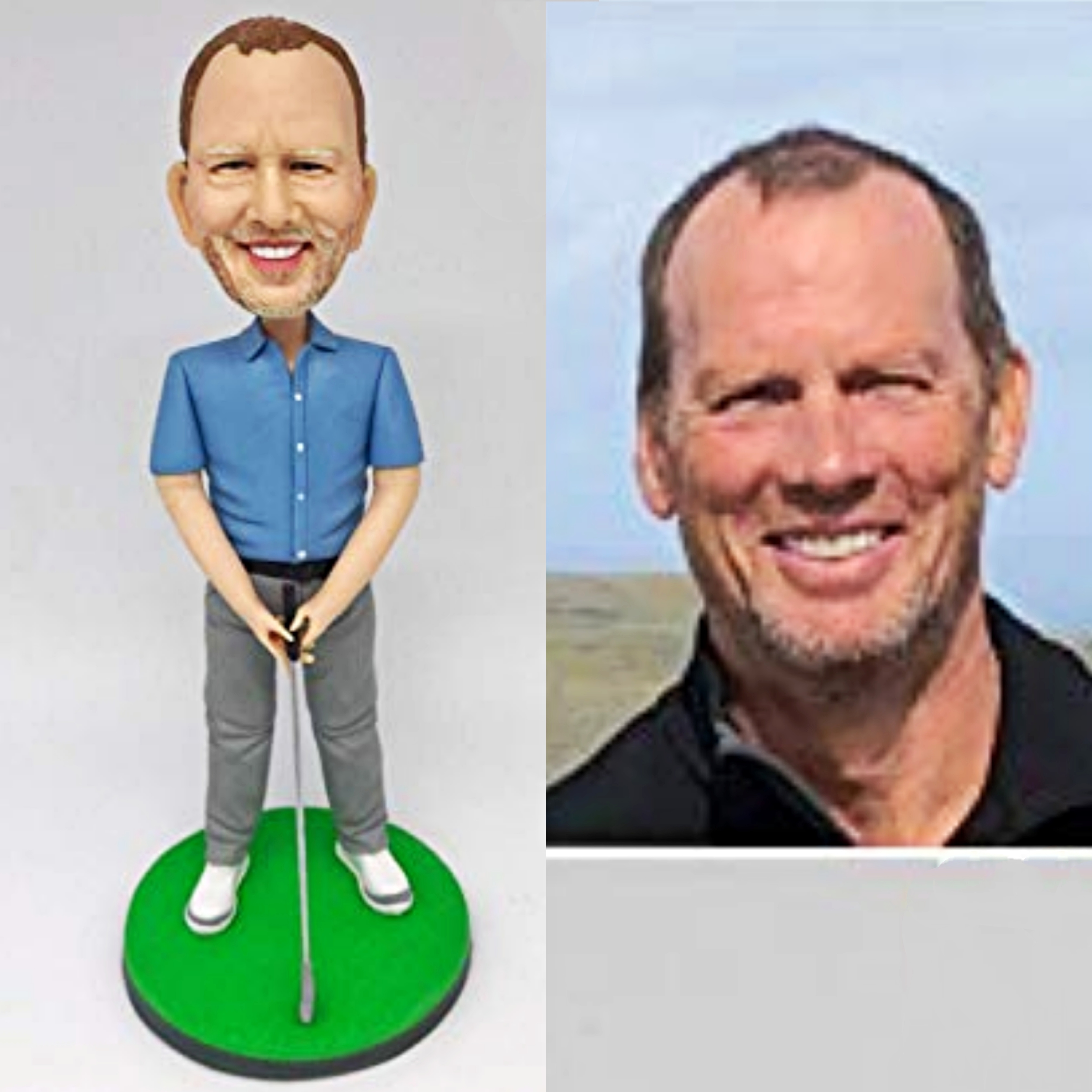 【オーダーメイド】3D肖像画 似顔絵 人形 フィギュア 彼氏 彼女 誕生日 ケーキトッパー 記念日 ゴルフ カップル プレゼント 9,619円