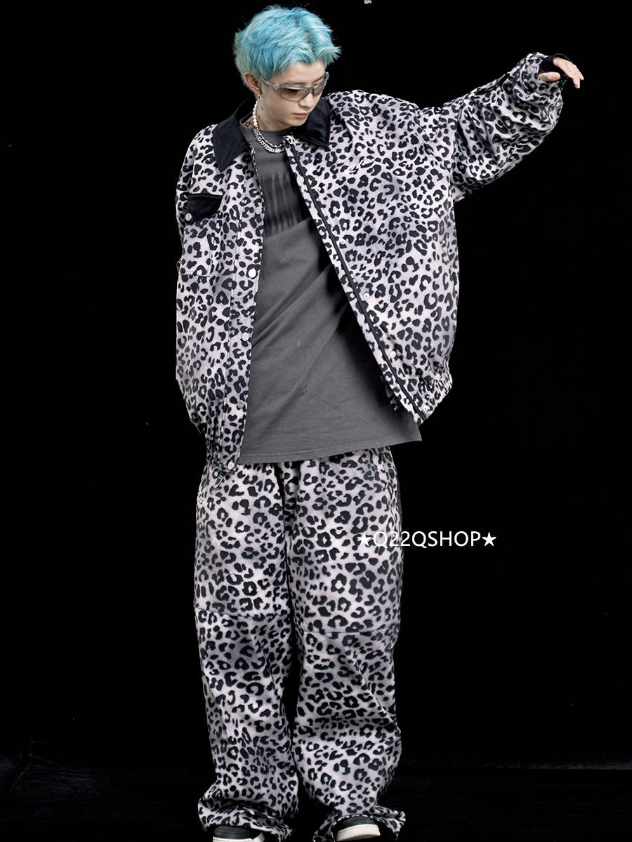 スノーボードウェア 2025 上下セット メンズ レディース ヒョウ柄 ジャケット アウター パンツ ズボン セットアップ ウィンタースポーツ スキーウェア スノボウェア スノー 防水韓国風