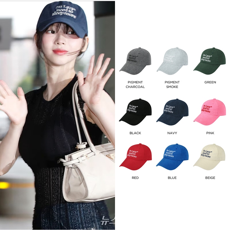 [aespa カリナ着用]Sleep More Washing Ball Cap
