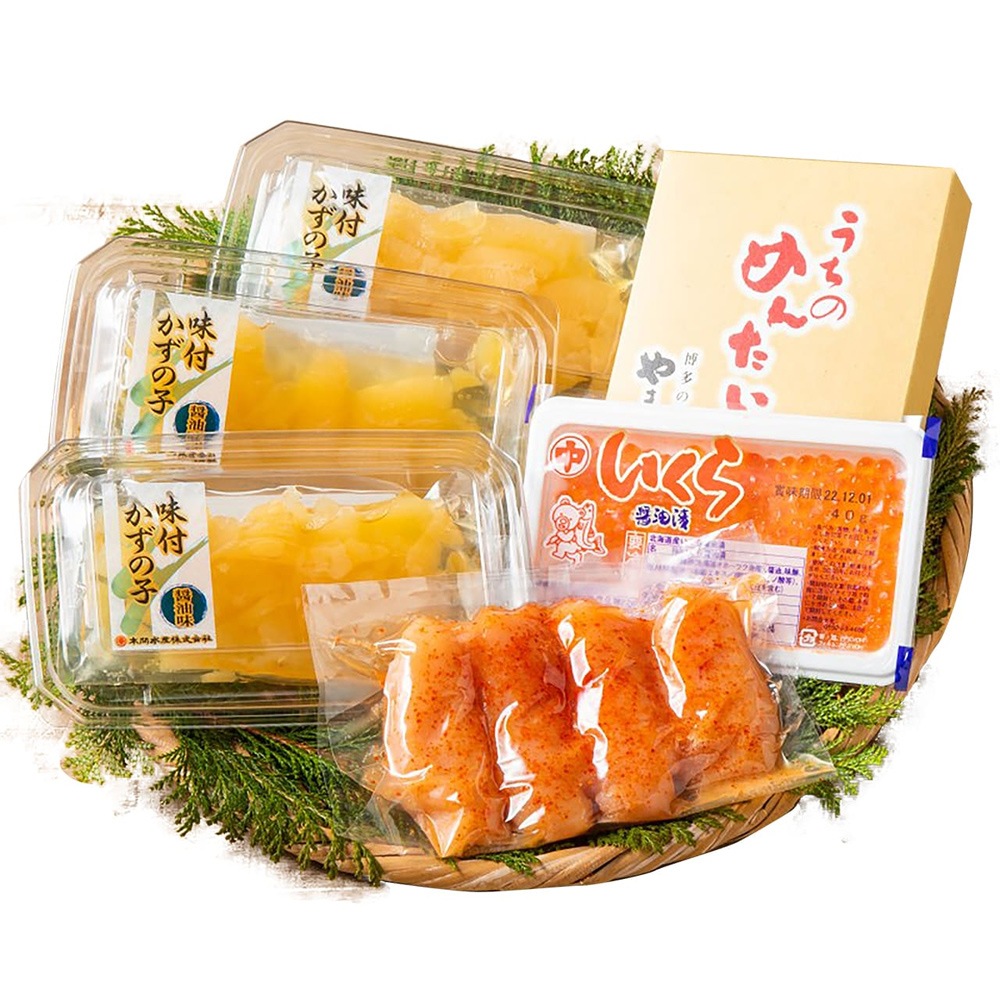 北海道産いくらとやまや明太子 味付け数の子詰合せ 7943-550 いくら 醤油漬け 辛子明太子 ギフト 内祝い お取り寄せグルメ 産直 詰め合わせ お歳暮 冬ギフト 贈答品 4928-50
