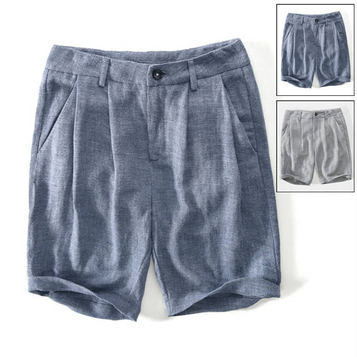 ショートパンツ リネンパンツ メンズ ショーツ 綿麻 ハーフパンツ 短パン 半ズボン 五分丈パンツ カジュアルパンツ 男性ズボン チノパン イージーパンツ 夏パンツ