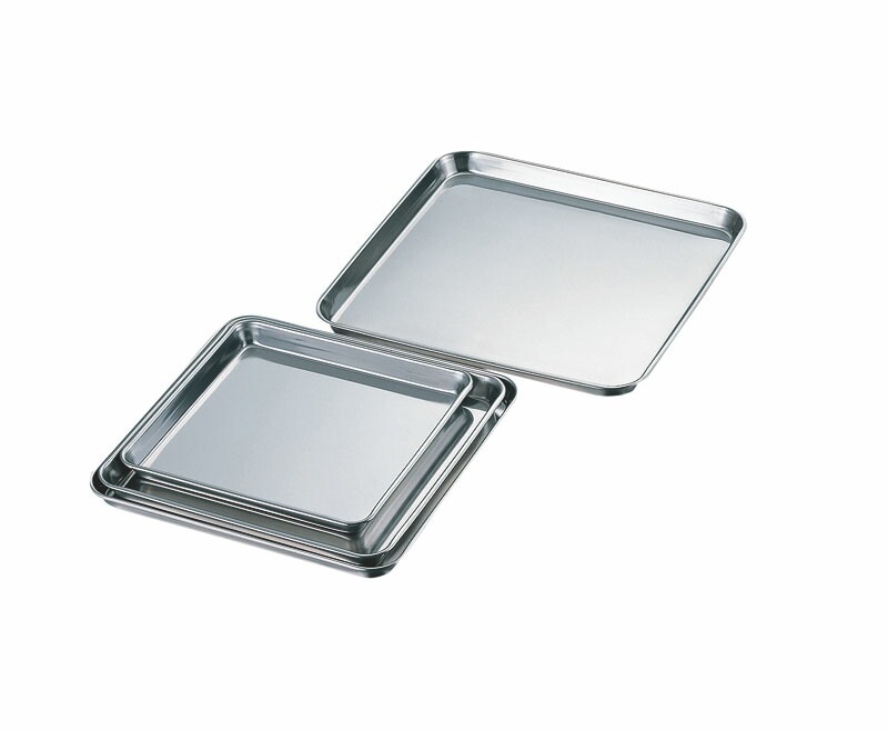 （まとめ買い）赤川器物製作所 AG 18-0正角盆 37cm [x3] 4,801円