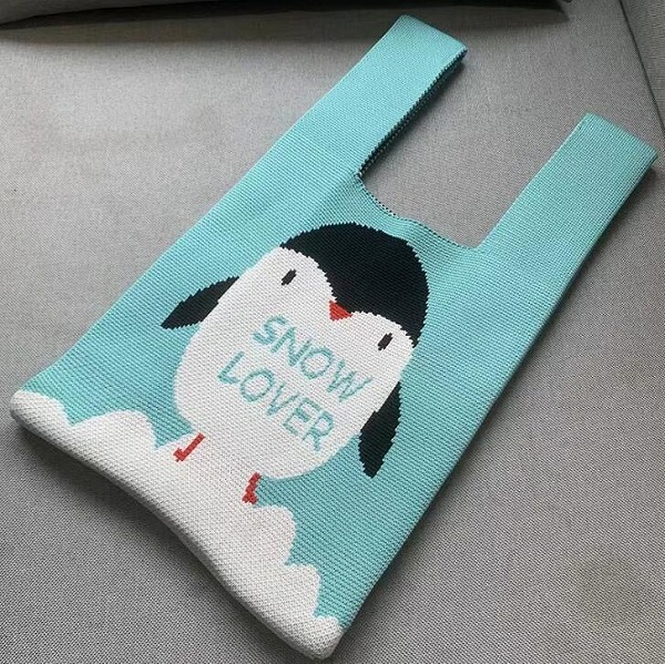 新作レディースバック　鞄ハンドバッグトートバック　ニットバッグ27色