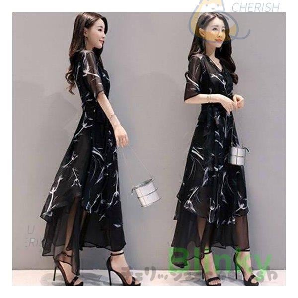 パーティードレス 結婚式 ワンピース 大きいサイズ 半袖 フォーマル ロングワンピース お呼ばれ ドレス 女性 二次会 レディース 20代 30代 40代 卒業式 4,887円