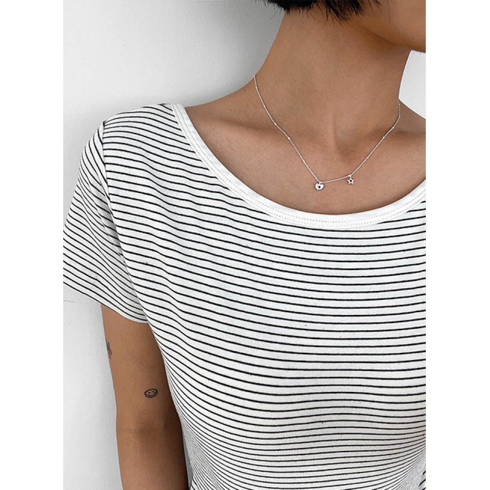 ブラックアップ(SILVER 925)ハート星ネックレスモデル 5,240円