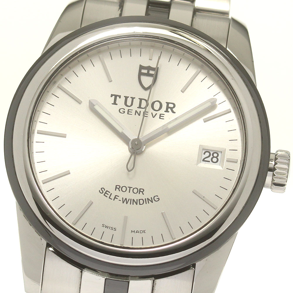 チュードル TUDOR 55010 グラマーデイト シルバー文字盤 自動巻き メンズ _837745【中古】