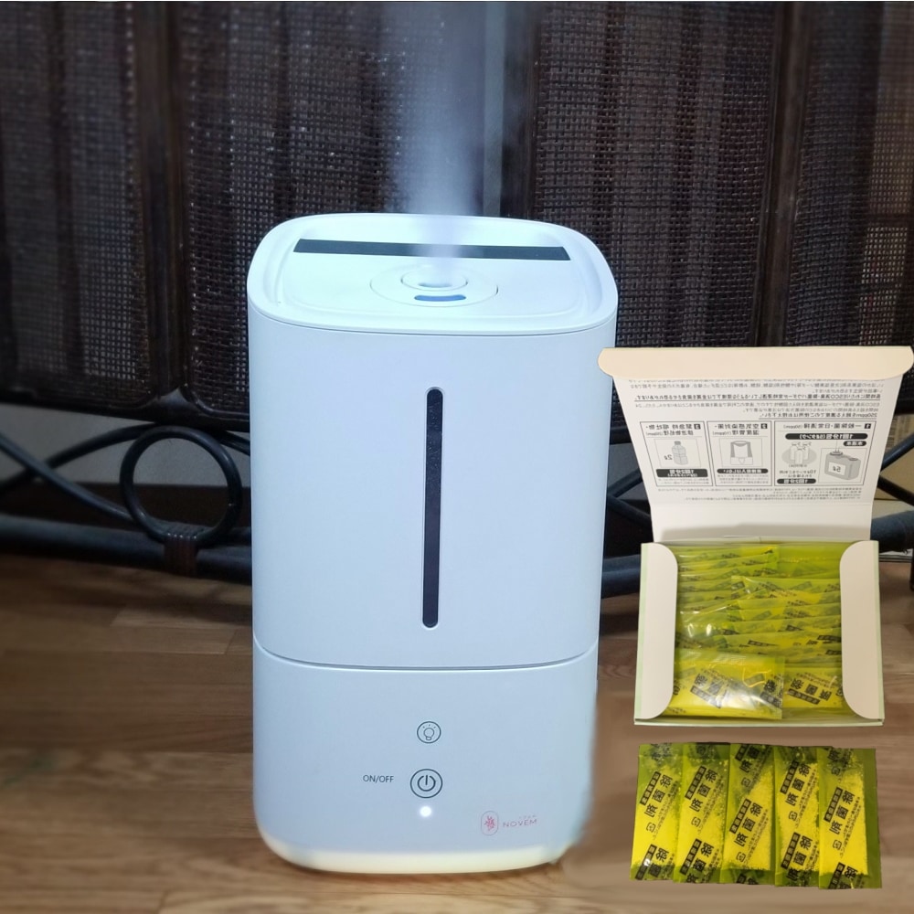 超音波噴霧器　NOVEM　ノウェムCA2546T+ESCO消臭除菌パウダー