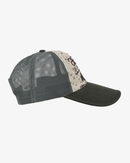 【AEAE】 WEB LOGO FLOWER MESH CAP [BEIGE/DARK GREEN] キャップ 正規品