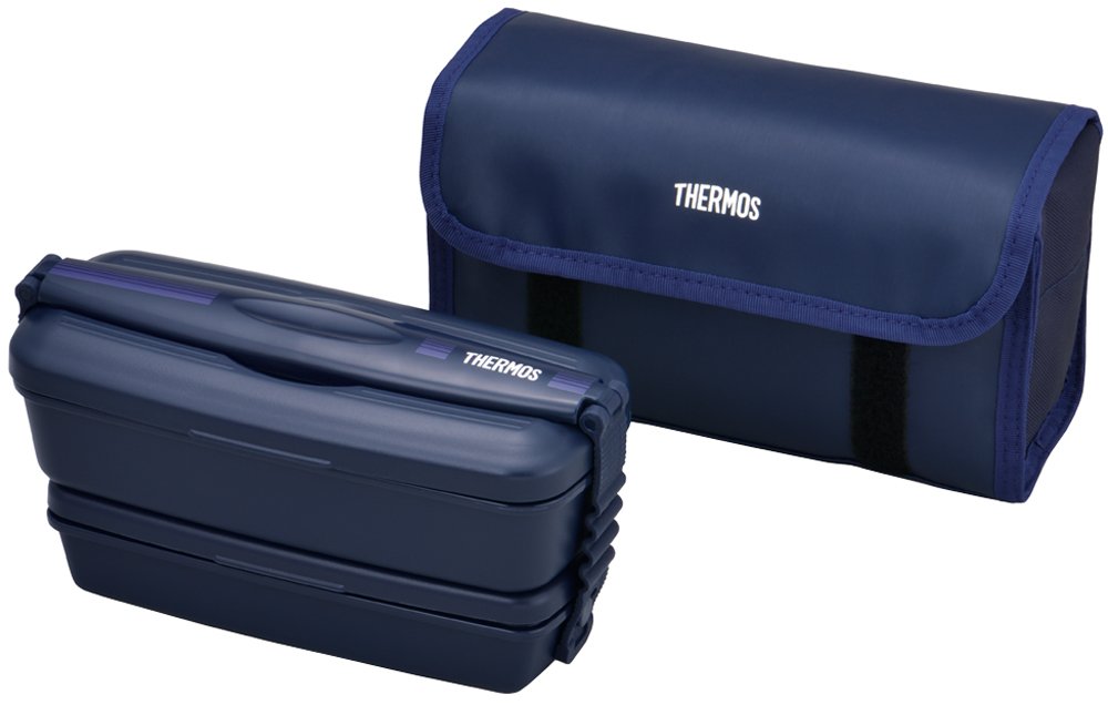サーモス 弁当箱 2段 フレッシュランチボックス 900ml ネイビーブルー DJB-905W NB