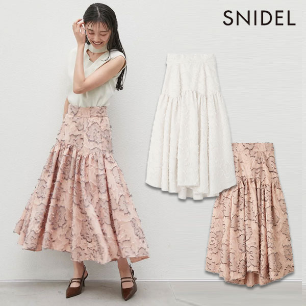 【SALE50%OFF】【即納】 スナイデル SNIDEL ボトムス ジャガードテールスカート ロング丈 swfs252148