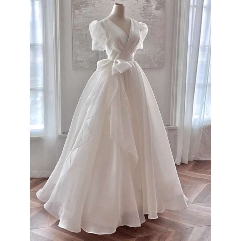 軽いウェディングドレス2025花嫁エンゲージメントメインヤーンドアの糸糸軽量テクスチャ写真スタジオ旅行写真