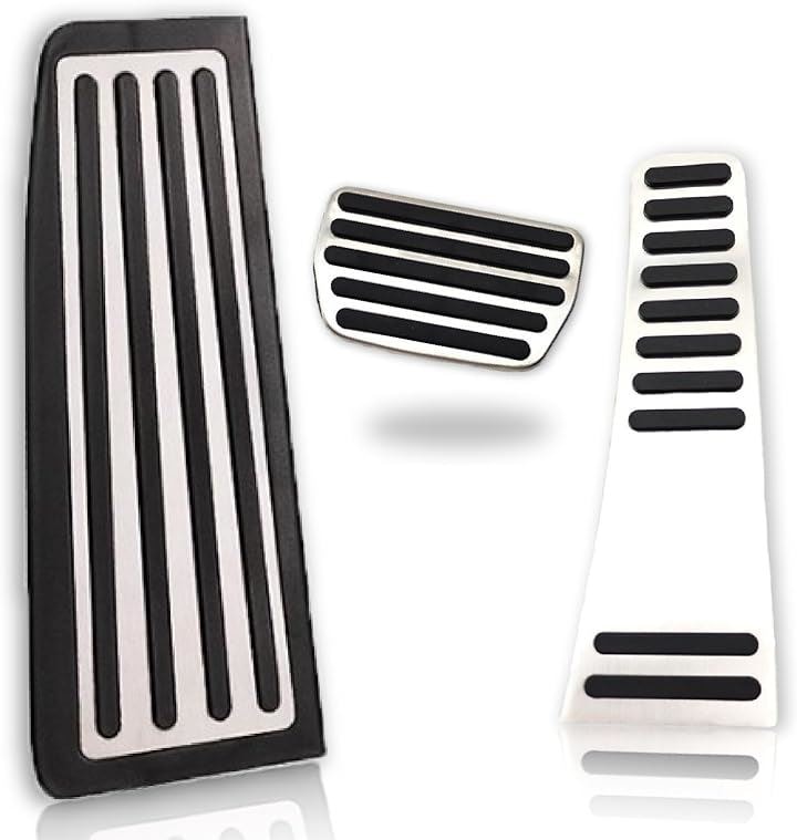 ボルボ SUV ペダルカバー フットレストカバー セット ステンレス製 滑り止めラバー付 XC90 XC60 社外品