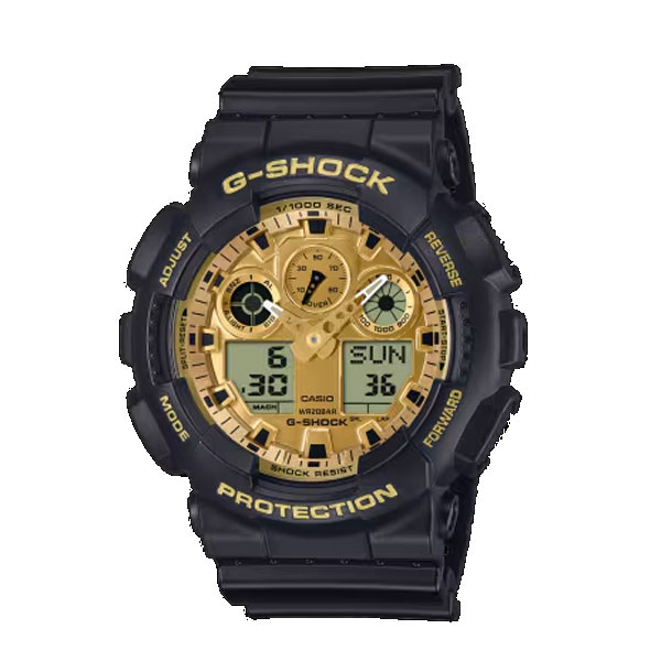 カシオ CASIO 腕時計 G-SHOCK GA-100GGB-1A9JF 時計 衝撃 防水 ライト 腕時計 ミラー ビジネス カジュアル