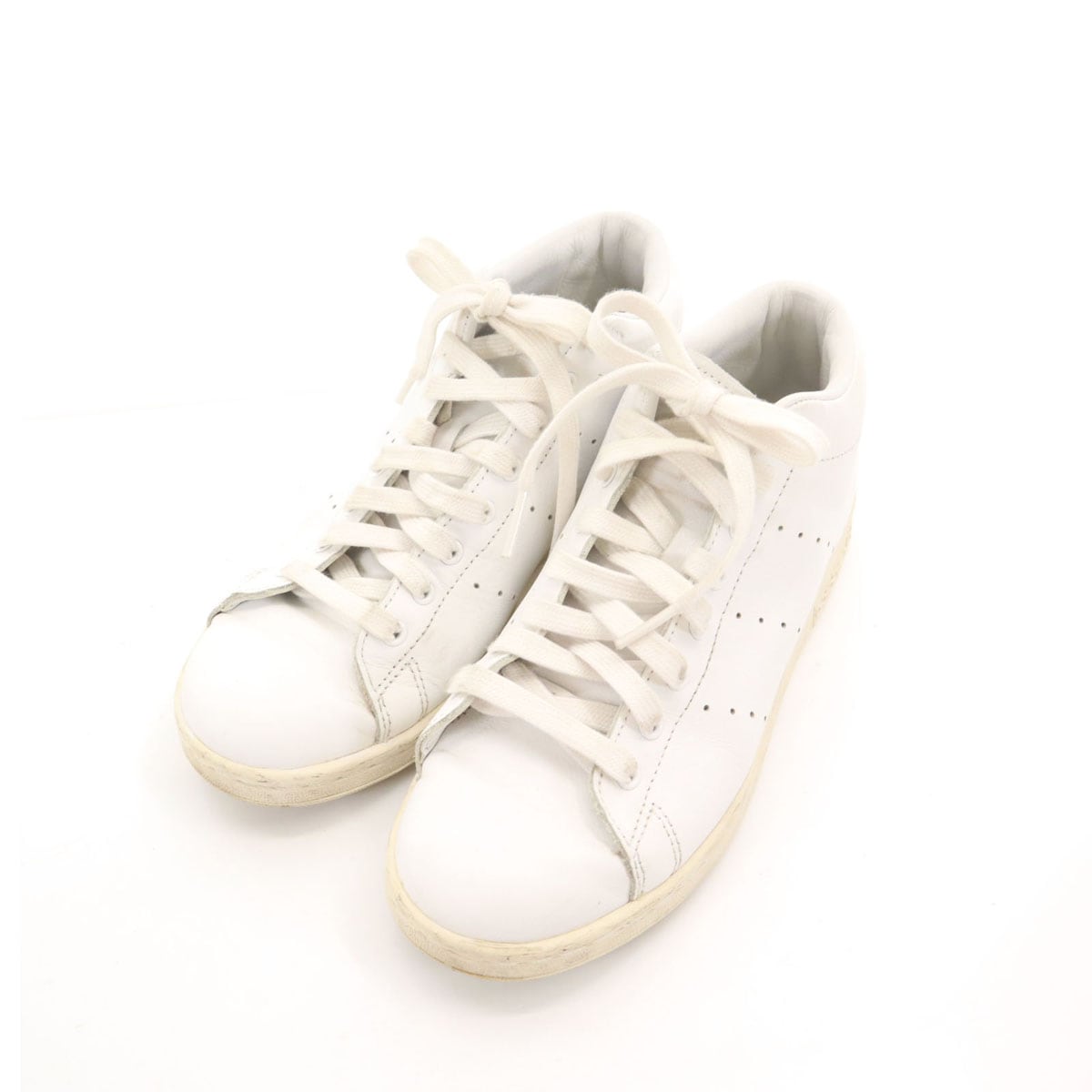 adidas Originals アディダスオリジナルス スタンスミス ミッドカット スニーカー 23.5 白 HYKE ハイク コラボ レディース 古着