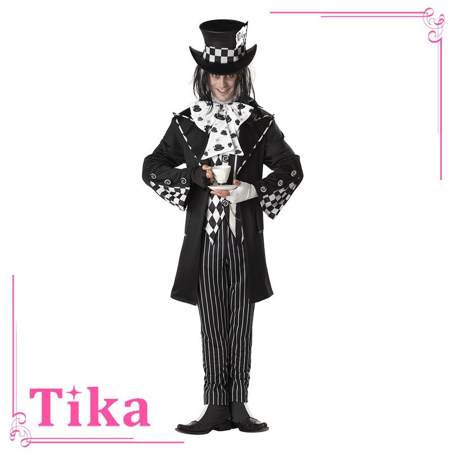 バレンタイン メンズ コスプレ 衣装 7点 ダーク マッドハッター コスチュームセット ハロウィン