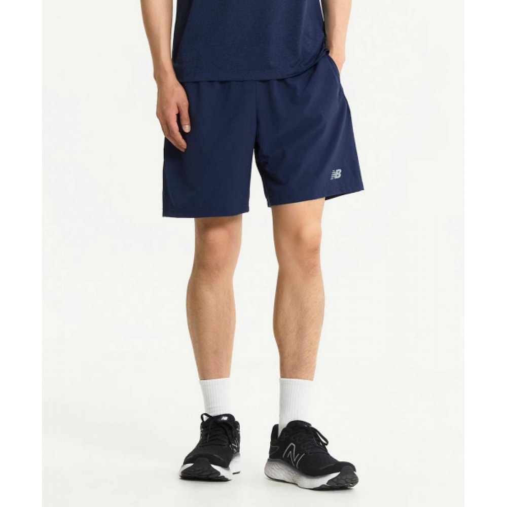 ニューバランス NBNVE4P081/メンズランニング 5パートショーツ (ネイビー)
