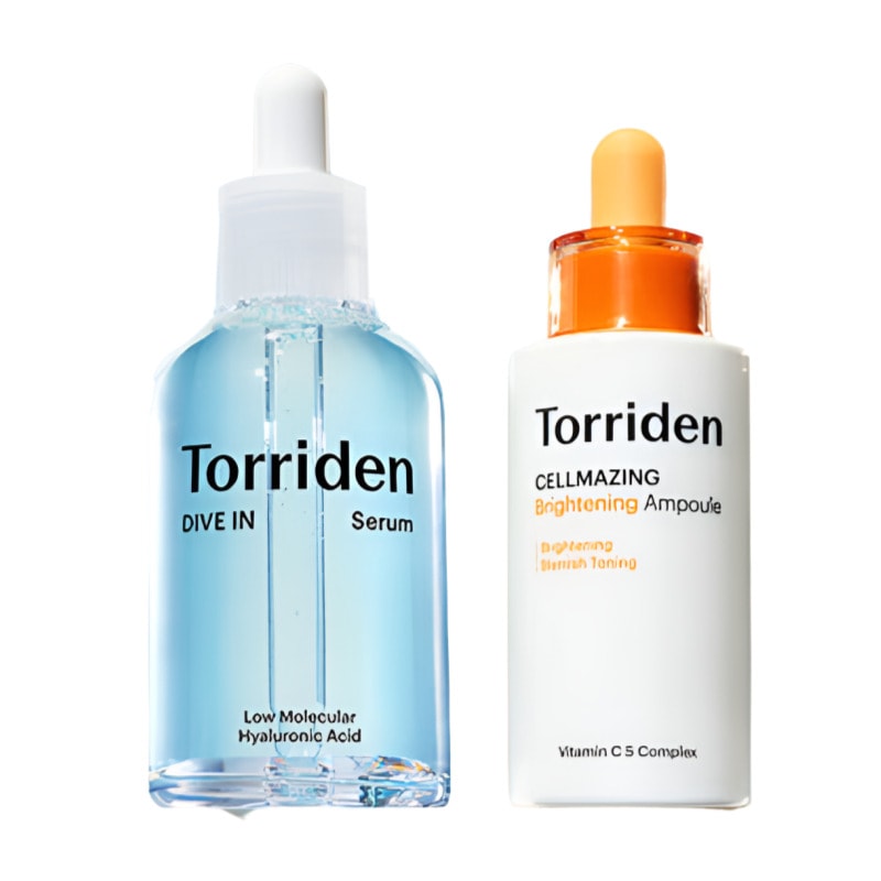 【2種セット】ダイブイン低分子ヒアルロン酸セラム50ml+セルメイジングビタCブライトニングアンプル30ml