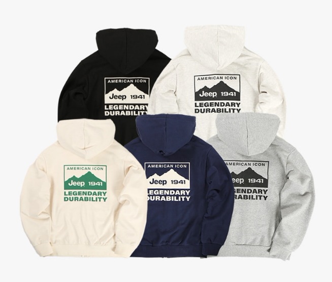 男女兼用 AMERIACAN ICON HOOD ZIP-UP (5 COLORS)