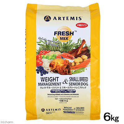 他サイト： フレッシュミックス　【ウエイトマネージメント＆スモールシニアドッグ　6kg】　アーテミスの商品画像