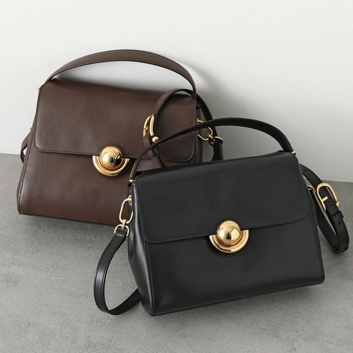 Furla フルラ ショルダーバッグ DOMUS S ドムス スモール WB01957 BX4184 レディース レザー ハンドバッグ クロスボディ 鞄 カラー2色