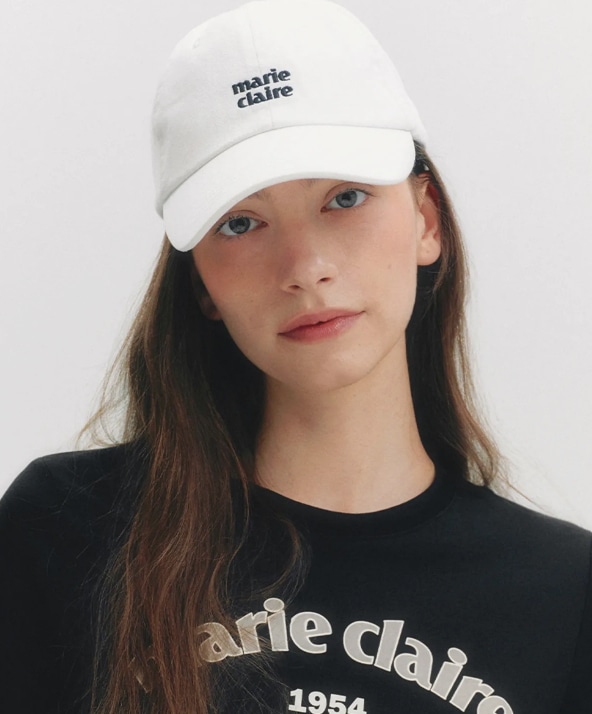 Marie Small Logo Ball cap (white)