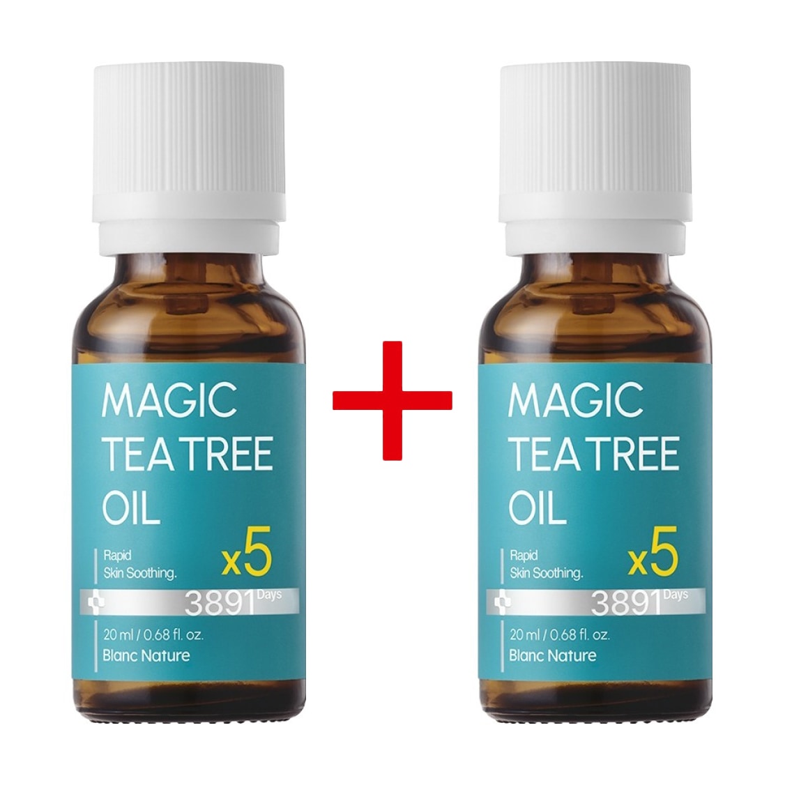 [ニキビ超急速ケア]マジックティーツリーオイル 20mlX2個 5倍高濃縮ティーツリー成分 /赤ニキビ,白ニキビ,大人ニキビ,思春期ニキビ,ニキビ跡