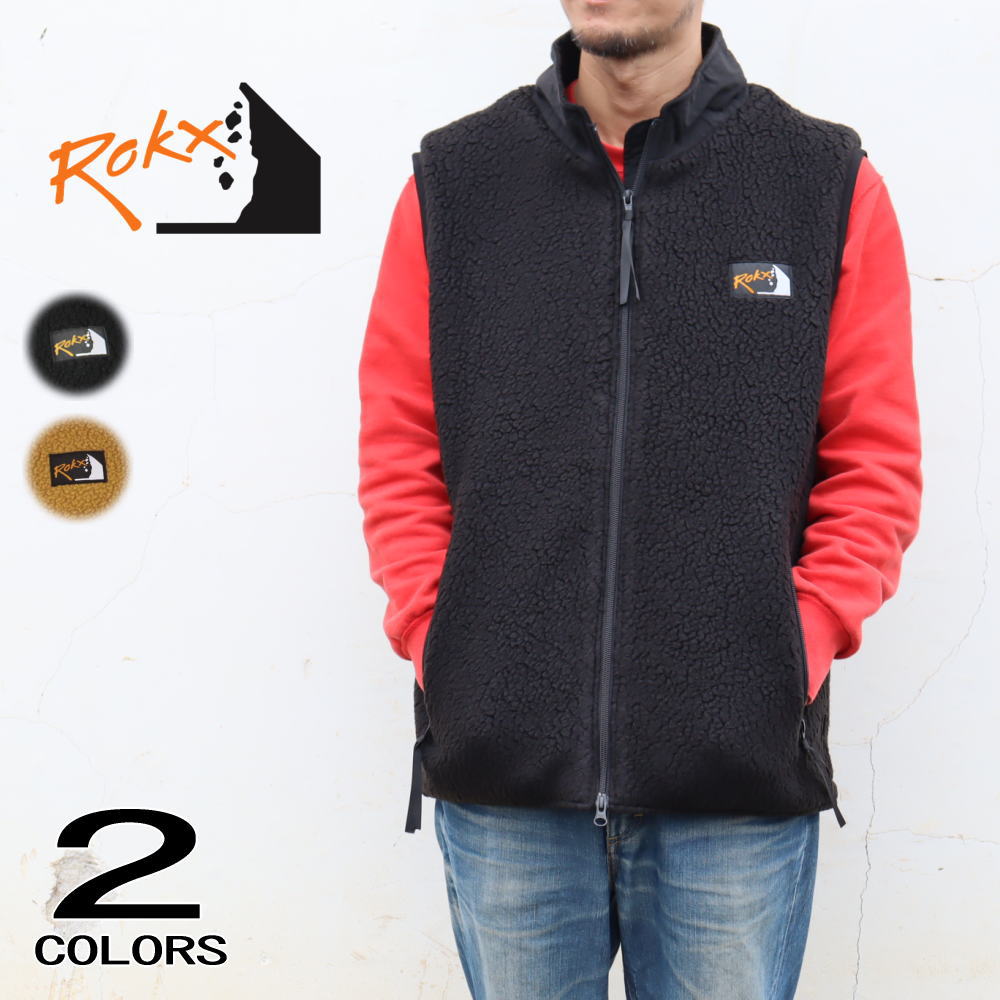 正規品 ドゥ ポイント ベスト RXMF234007 ブラック/R19 カスタモラウン/R28