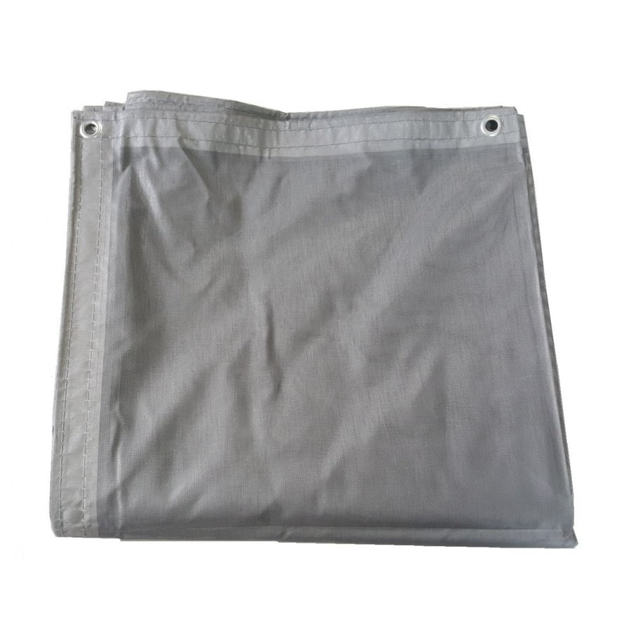 足場メッシュシート 1.8ｍｘ5.4ｍ 10枚入り グレー 防炎メッシュ