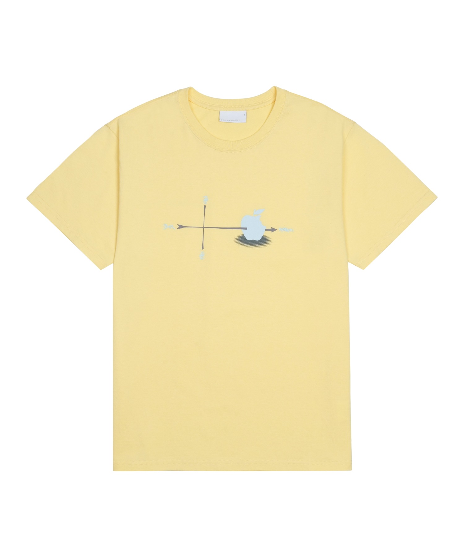 【SANSANGEAR】 26SS PIERCE T-SHIRT : YELLOW