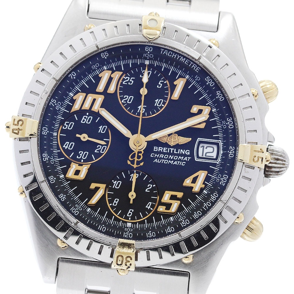 ブライトリング BREITLING B13350 クロノマット クロノグラフ 自動巻き メンズ 保証書付き_902213【中古】