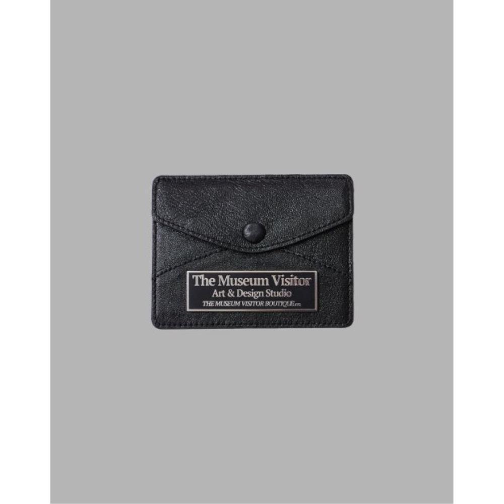 THE MUSEUM VISITOR METAL LOGO CARD WALLET BLACK 11365