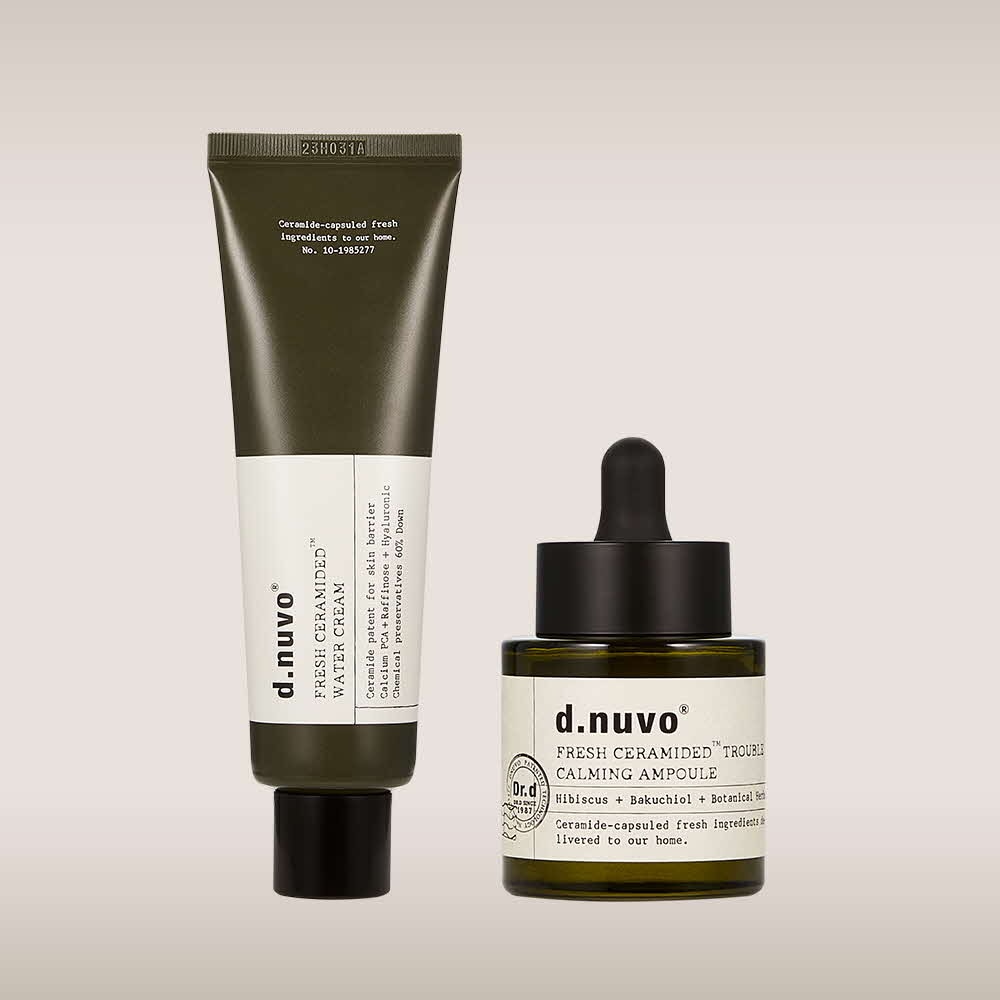 d.nuvo フレッシュ セラマイディド 2点セット トラブル カーミング アンプル 30ml＋ウォーター クリーム 80ml