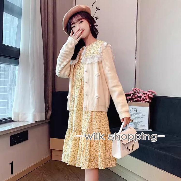 子供ドレス 長袖 子供服 チェック柄 ス スカート キッズ 女の子 可愛い キッズ服 誕生日 プレゼント 1 130 140 150 160 170