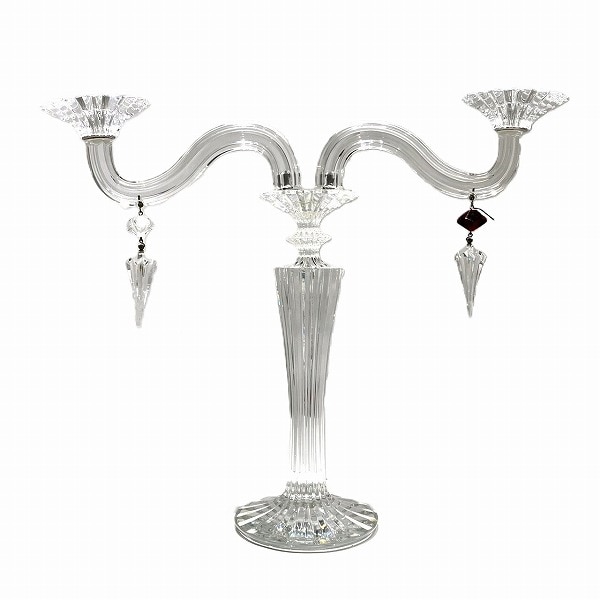 バカラ ミルニュイ キャンドルスタンド 2灯 ブランド小物 インテリア 【中古】