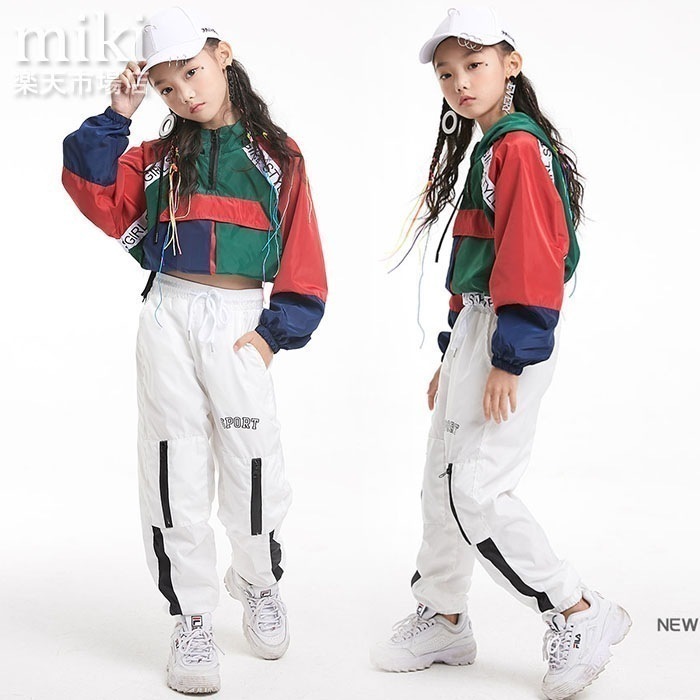 【大好評！最安値挑戦!】【即納】シャツ ヒップホップダンス衣装 トップス キッズ 原宿系 レディース ヒップホップ セットアップトップス パンツ チア ジャズダンス 体操服 ジャケット アウター パー