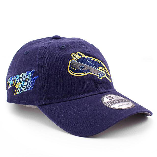 ストラップバックキャップ 帽子 9twenty メンズ レディース MLB タンパベイ レイズ フリーサイズ