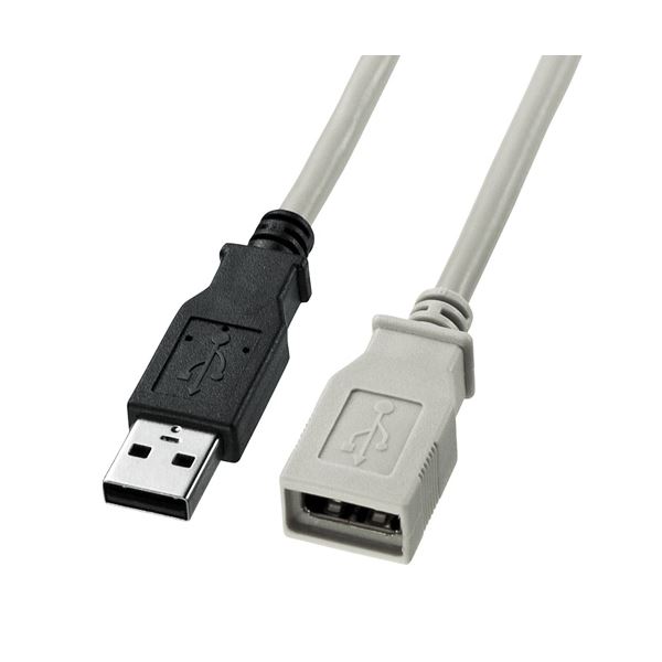 (まとめ)サンワサプライ USB延長ケーブル KU-EN1K(×5セット)
