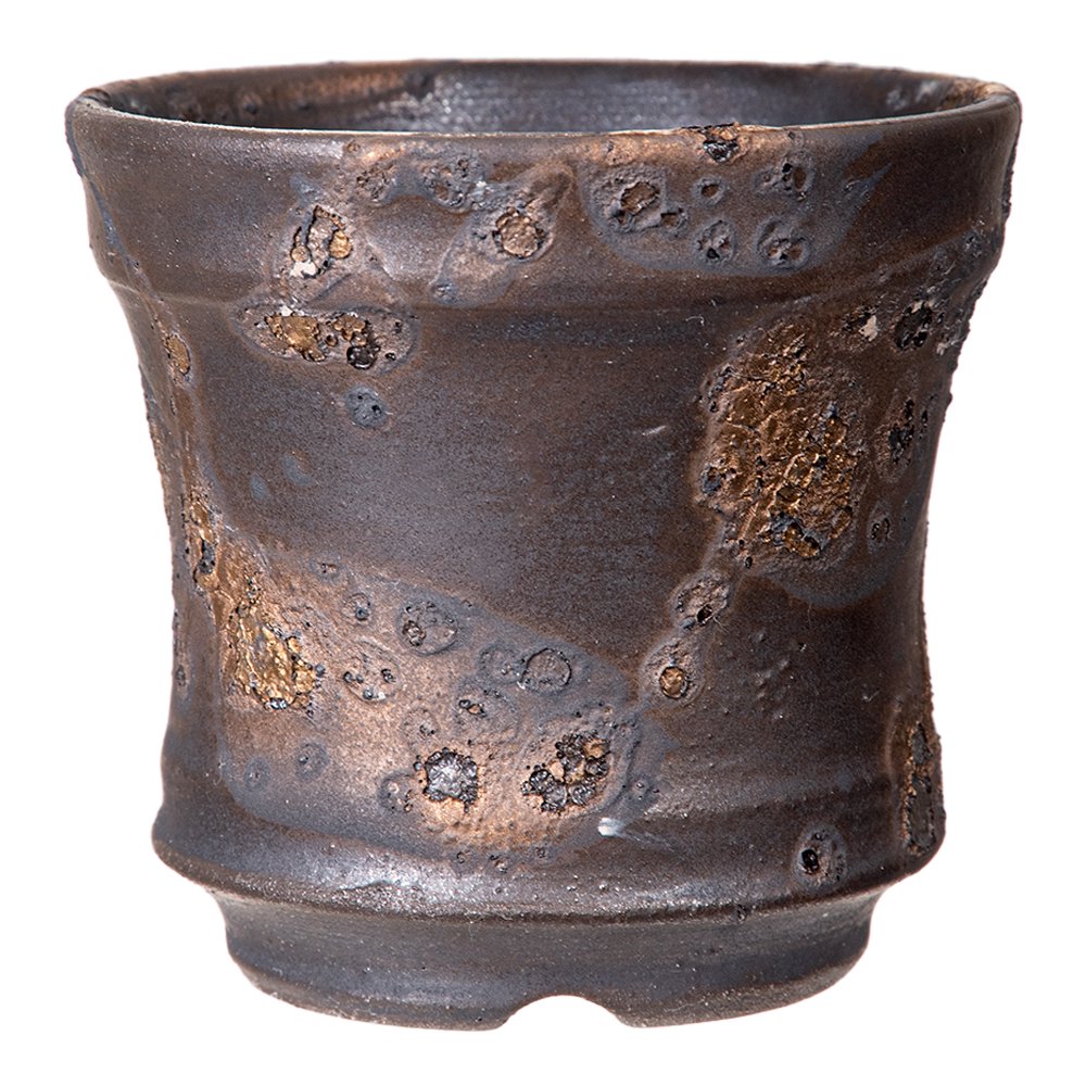 鉢　横山陶芸　益子焼　３号鉢　銀河シリーズ　直径９ｃｍー１０．５ｃｍ　ＣＲＣ90―03―05―10―00