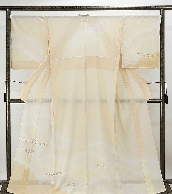 夏物 訪問着 新品仕立済 正絹 夏物 雲海切紙散らし模様 絽訪問着 新品 仕立て上がり 着物