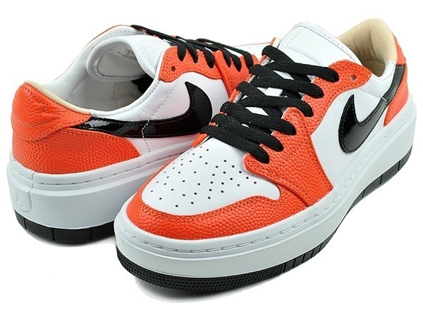 ウィメンズ エアジョーダン 1 エレベート ロー SE fd9100-801 ブリリアントオレンジ ホワイト ブラック