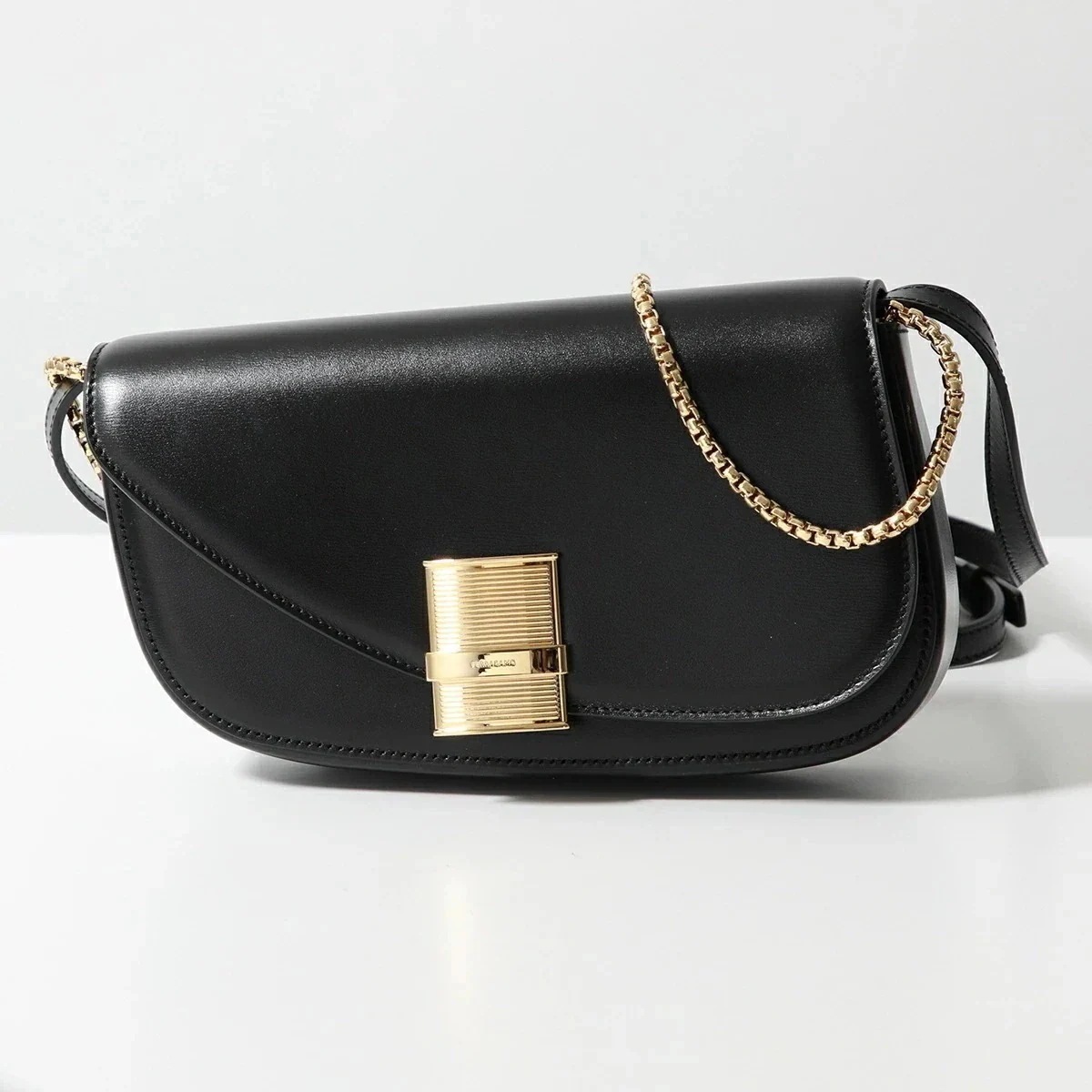 FERRAGAMO フェラガモ ショルダーバッグ FIAMMA XS フィアンマ 21 8951 レディース レザー クロスボディ ポシェット チェーン ミニバ