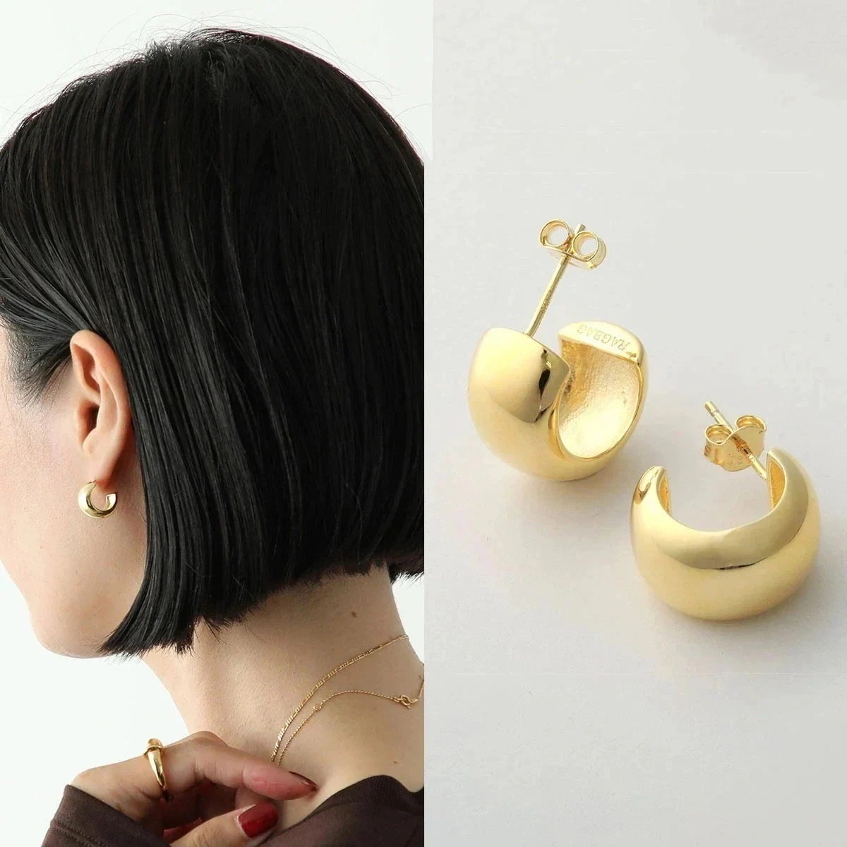 RAGBAG ラグバグ ピアス REFLECTION SMALL HOOPS リフレクション スモール フープ 12094 レディース アクセサリー 18K-G 【mega】 17,181円