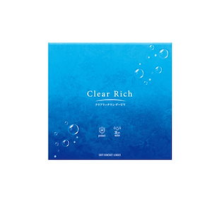 クリアコンタクト クリアリッチ ワンデー UV 1箱30枚 1日使い捨て 1day ワンデー